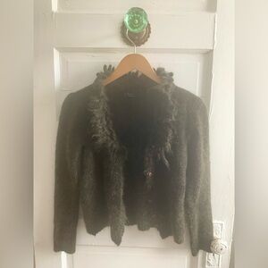 Y2K Mohair Button Up Cardigan - Made in Italy